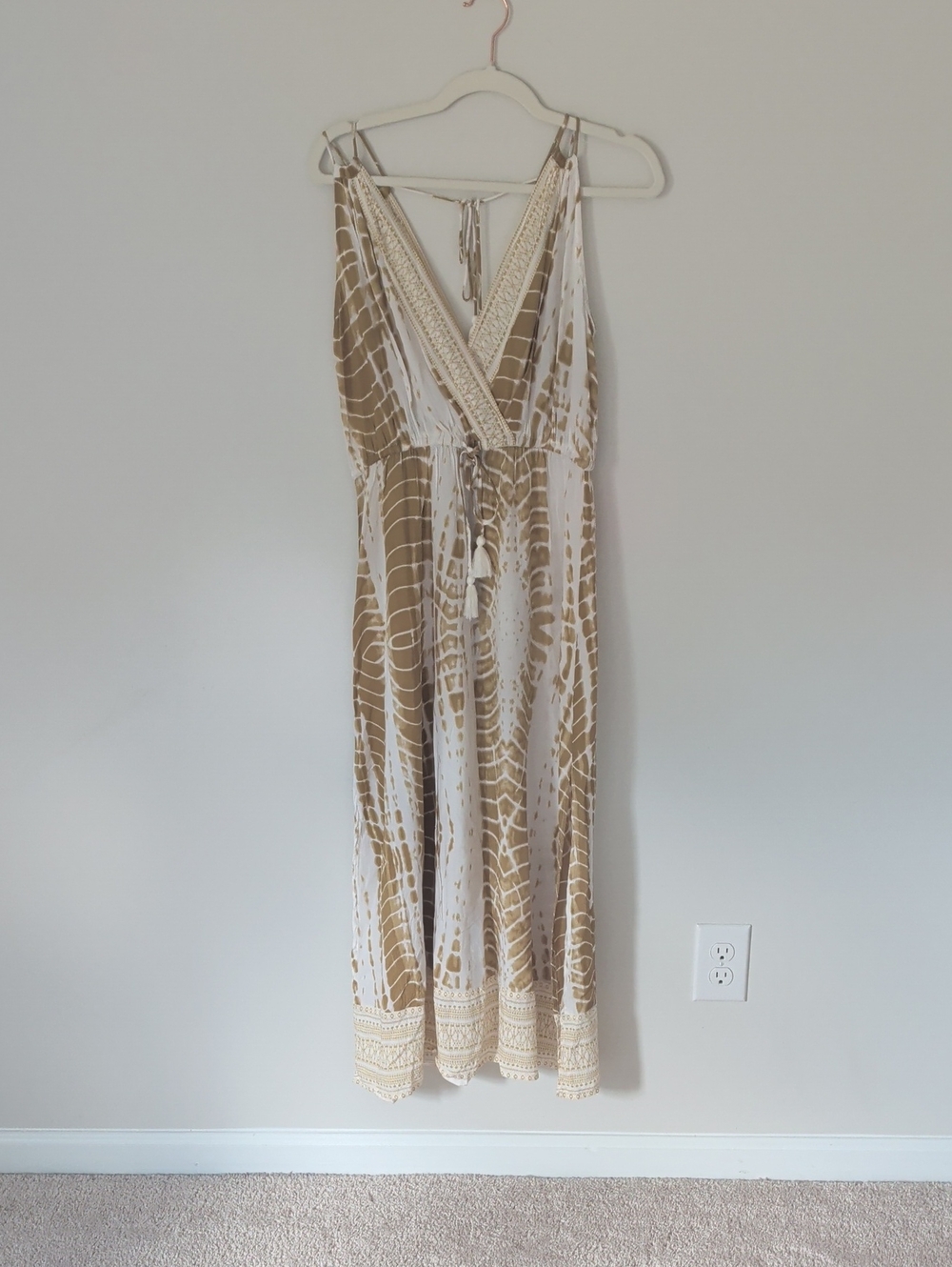 Blue Island Tie Dye Maxi Dress - Size medium
